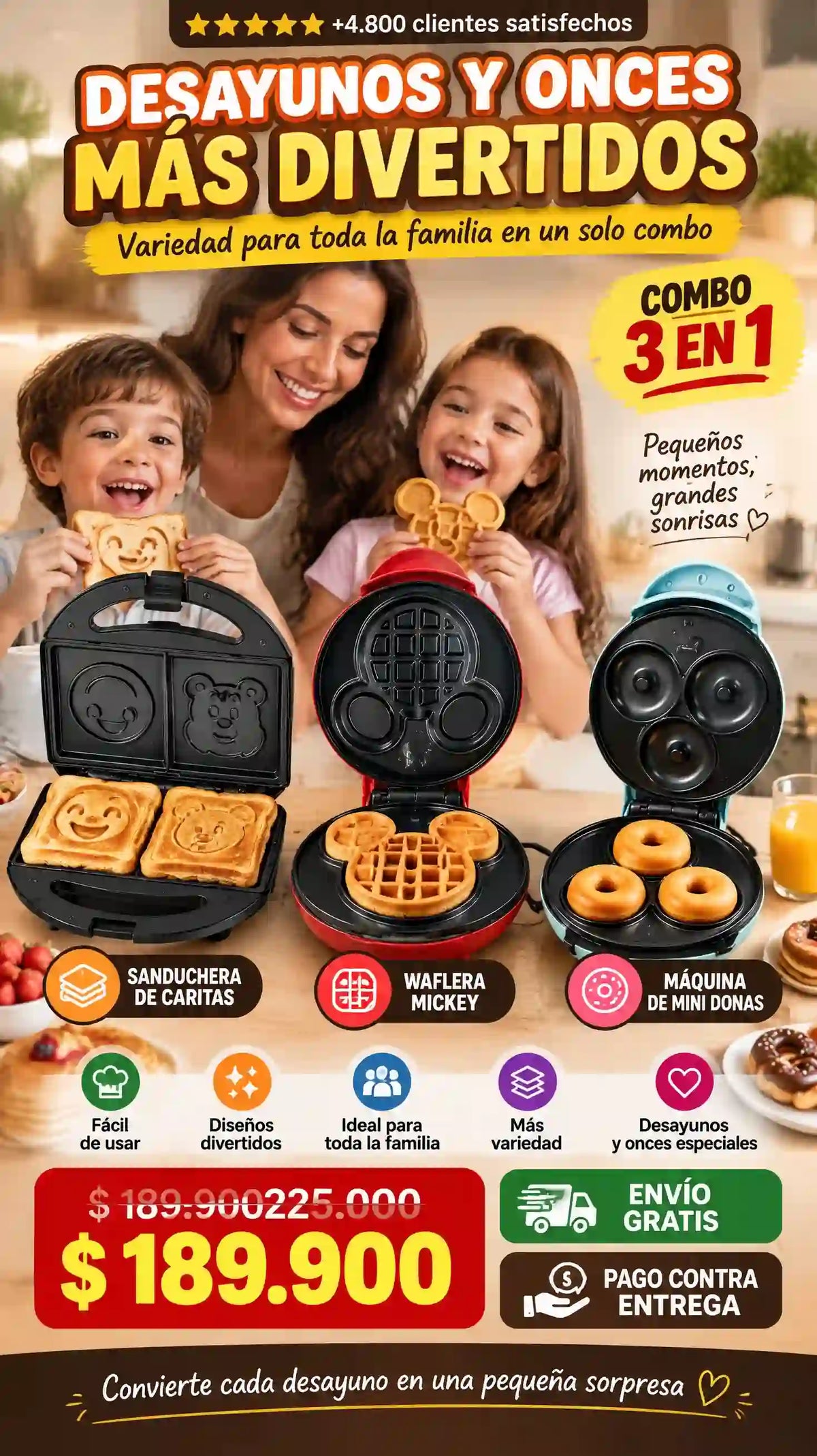 MÁQUINA PARA DONAS 3 PUESTOS WQ-H603